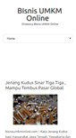 Mobile Screenshot of bisnisumkmonline.com
